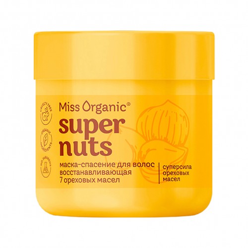 Маска д/волос Спасение волос Super Nuts 140мл Miss Organic